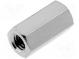 Distanzmuffe mit Gewinde  10mm  Innengew  M3  Messing  Nickel