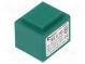 Transformator  überzogen  2,1VA  230VAC  12V  12V  88mA  88mA  PCB