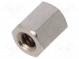 Distanzmuffe mit Gewinde  6mm  Innengew  UNC4-40  sechskant