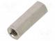 Distanzmuffe mit Gewinde  12mm  Innengew  M2,5  sechskant  Nickel