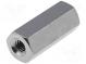 Distanzmuffe mit Gewinde  12mm  Innengew  M2,5  sechskant  Nickel