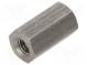 Distanzmuffe mit Gewinde  10mm  Innengew  M3  sechskant