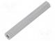 Distanzmuffe mit Gewinde  45mm  Innengew  M3  sechskant