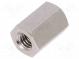 Distanzmuffe mit Gewinde  8mm  Innengew  M3  sechskant  Messing