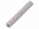 Distanzmuffe mit Gewinde  50mm  Innengew  M4  sechskant  Messing