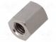 Distanzmuffe mit Gewinde  12mm  Innengew  M6  sechskant  Messing