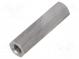 Distanzmuffe mit Gewinde  40mm  Innengew  M6  sechskant