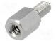 Distanzmuffe mit Gewinde  6mm  Innengew  UNC4-40  Außengew  M3