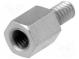 Distanzmuffe mit Gewinde  6mm  Innengew  M3  Außengew  UNC4-40