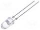 LED  5mm  gelb  7,5÷35cd  8°  50mA  2,1÷2,7V  Front  gewölbt