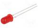 LED  5mm  rot  4÷12mcd  30°  20mA  2÷3V  Front  gewölbt  Anz. Ausg  2