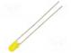 LED  3mm  gelb  6,3÷11mcd  30°  Front  gewölbt  Rastermaß  2,54mm
