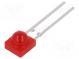 LED  5mm  rot  abgewinkelt  1÷3,5mcd  80°  Front  gewölbt  2÷3V  THT