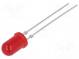 LED  5mm  rot  4÷15mcd  30°  20mA  2÷3V  Front  gewölbt  Anz. Ausg  2