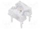 LED Super Flux  7,62x7,62mm  gelb  1÷2,8cd  60°  Front  gewölbt
