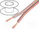 Leitungen  Lautsprecher-  2x0,35mm2  Line  Cu  transparent