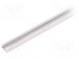 Profil für LED Module  oberflächlich  weiß  L  1m  Aluminium