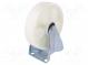 Transportrad  Ø  200mm  W  50mm  H  235mm  steif,mit Montageplatte