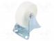 Transportrad  Ø  100mm  W  36mm  H  128mm  steif,mit Montageplatte