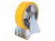 Transportrad  Ø  125mm  W  40mm  H  156mm  steif,mit Montageplatte