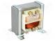 Transformator  Netz  20VA  230VAC  7,5V  7,5V  1,4A  1,4A  Ausg  Öse