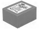 Трансформатор  залитый  10ВА  230ВAC  6В  6В  0,83А  0,83А  PCB  IP00