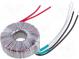 Transformator  Ringkern  100VA  230VAC  12V  12V  4,16A  4,16A  IP00