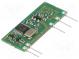 Modul  RF  FM Sender  FSK  434,15÷868,3MHz  3VDC  33x14x2,5mm  38mA