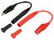Messkabelsätze  Bananenstecker 4mm,Krokodilklemme  schwarz,rot
