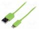 Kabel  USB 2.0  USB A-Stecker, Apple Lightning-Stecker  1m  grün