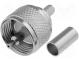 Stecker  UHF (PL-259)  männlich  gerade  RG58  für Leitungen