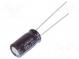 Kondensator  elektrolytisch  low ESR  THT  180uF  25VDC  Ø8x15mm