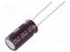 Kondensator  elektrolytisch  low ESR  THT  470uF  25VDC  Ø10x20mm