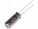 Kondensator  elektrolytisch  low ESR  THT  120uF  50VDC  Ø8x20mm