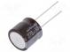 Kondensator  elektrolytisch  low ESR  THT  270uF  50VDC  Ø16x15mm