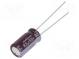 Kondensator  elektrolytisch  low ESR  THT  82uF  50VDC  Ø8x15mm