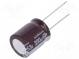 Kondensator  elektrolytisch  low ESR  THT  390uF  63VDC  Ø16x20mm