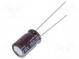 Kondensator  elektrolytisch  low ESR  THT  180uF  16VDC  Ø8x11,5mm
