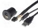 Adapter USB/AUX  Nissan  USB A-Buchse,Jack Buchse 3,5mm 4pin