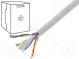 Leitungen  U/UTP  6  Draht  CCA  4x2x0,57mm  PVC  grau  305m