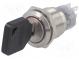 Schalter  Schlüsselschalter  Stab.Pos  3  Kontakte  3PST  Ø19mm