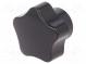 Rändelschraube  Ø  32mm  Innengew  M6  12mm  H  23mm  Duroplast PF
