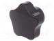 Rändelschraube  Ø  50mm  H  33mm  Duroplast PF  ØÖffn.Mont  10mm