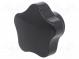 Rändelschraube  Ø  50mm  H  33mm  Duroplast PF  ØÖffn.Mont  8mm