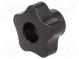 Rändelschraube  Ø  40mm  Innengew  M6  18mm  H  28mm  Duroplast PF