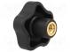 Rändelschraube  Ø  50mm  Innengew  M10  20mm  H  32mm