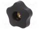 Rändelschraube  Ø  50mm  Innengew  M8  20mm  H  32mm