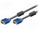 Kabel  D-Sub 15pin HD Stecker,beiderseitig  1,8m  Entstörfilter