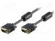 Kabel  D-Sub 15pin HD Stecker,beiderseitig  10m  Entstörfilter