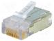 Stecker  RJ45  Variosub  PIN  8  Kat  5e  abgeschirmt  für Leitungen